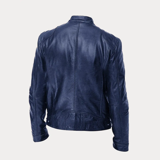 Riley - Men's Leather Jacket Classic Design Durable Material 7