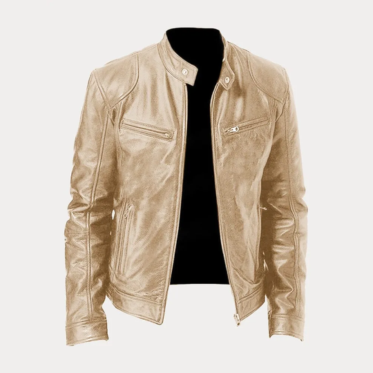 Riley - Men's Leather Jacket Classic Design Durable Material 9