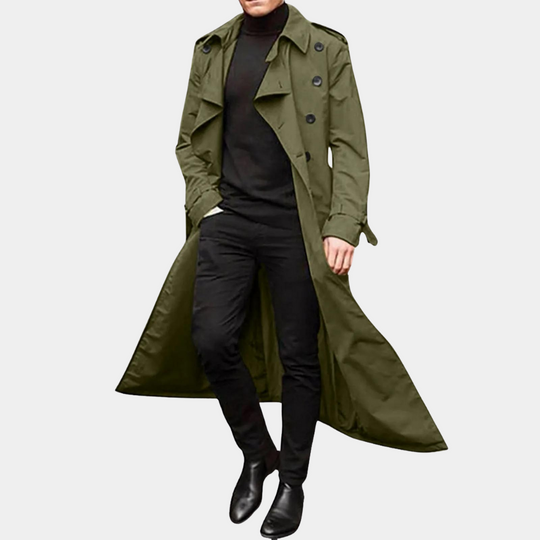 Roberion | Stilvoller, wasserdichter, langlebiger Trenchcoat für Herren