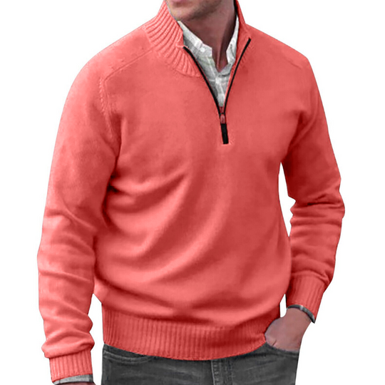 Clyde | Luxuriöser Kaschmir-Reißverschluss-Pullover für Komfort