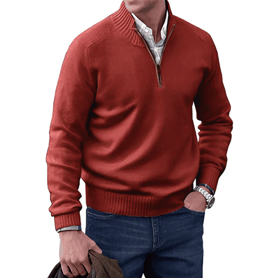 Clyde | Luxuriöser Kaschmir-Reißverschluss-Pullover für Komfort
