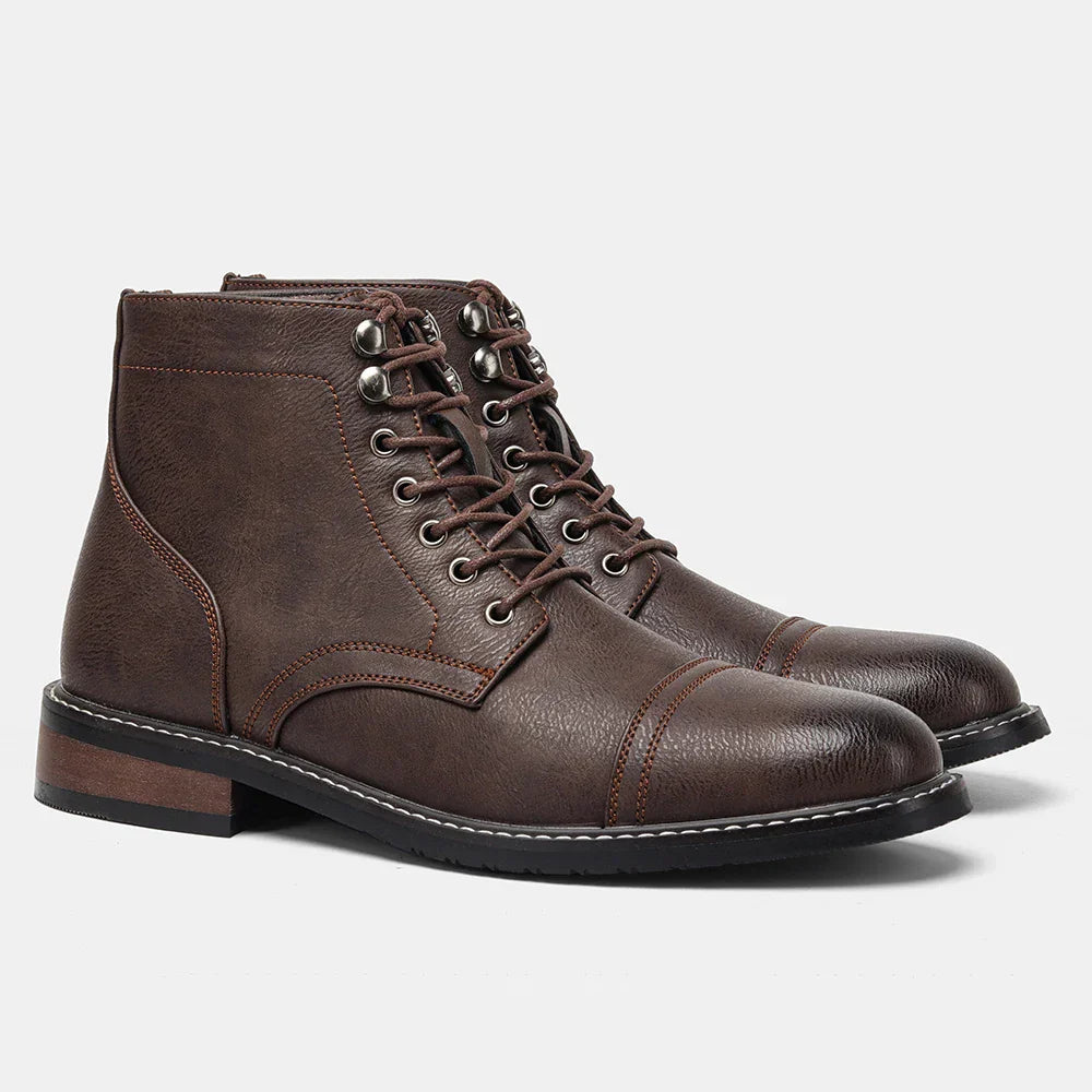 Keith | Classic Cap-Toe Derby Boots for Timeless Style