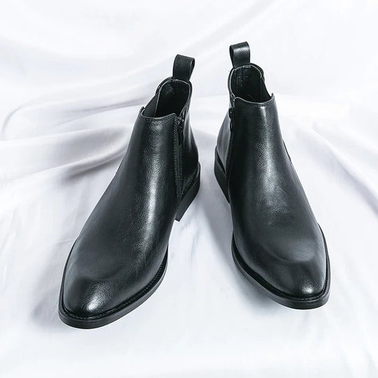 Cooper | Stylish Zipped Leather Chelsea Boots for Men