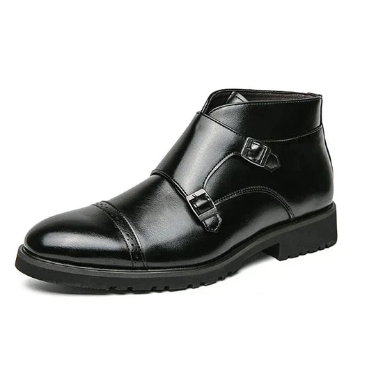 Darell | Stylische Leder-Doppel-Monk-Schnallenstiefel für Komfort und Haltbarkeit