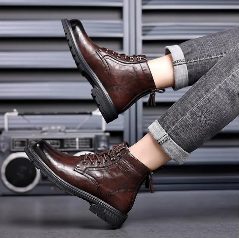 Orion | Stylish Men's Leather Ranger Boots for Durability and Comfort