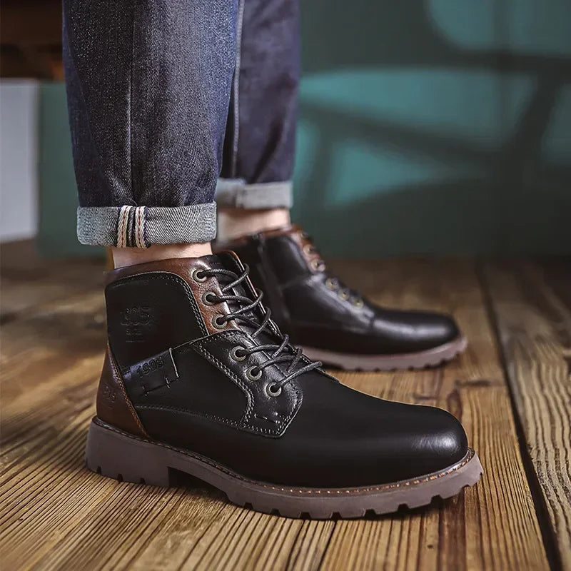 Parker | Stylish Men's Leather Boots for Everyday Comfort