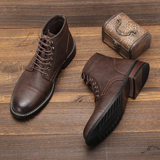 Keith | Classic Cap-Toe Derby Boots for Timeless Style