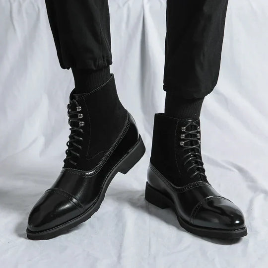 Chad | Timeless Leather Boots with Durable Lace Design
