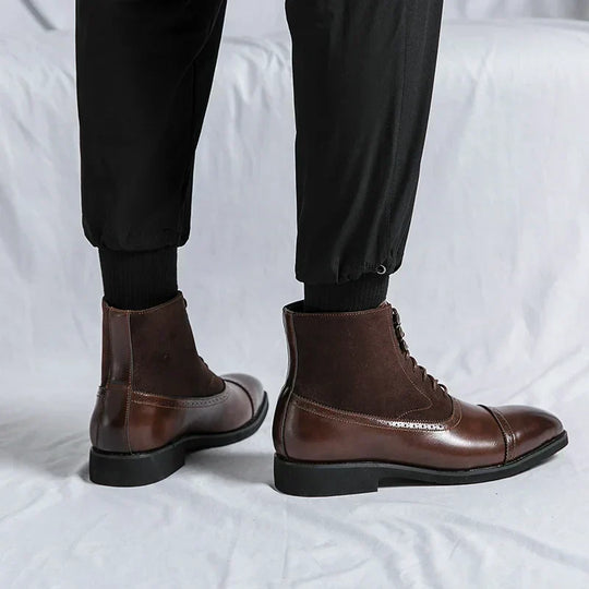 Chad | Timeless Leather Boots with Durable Lace Design