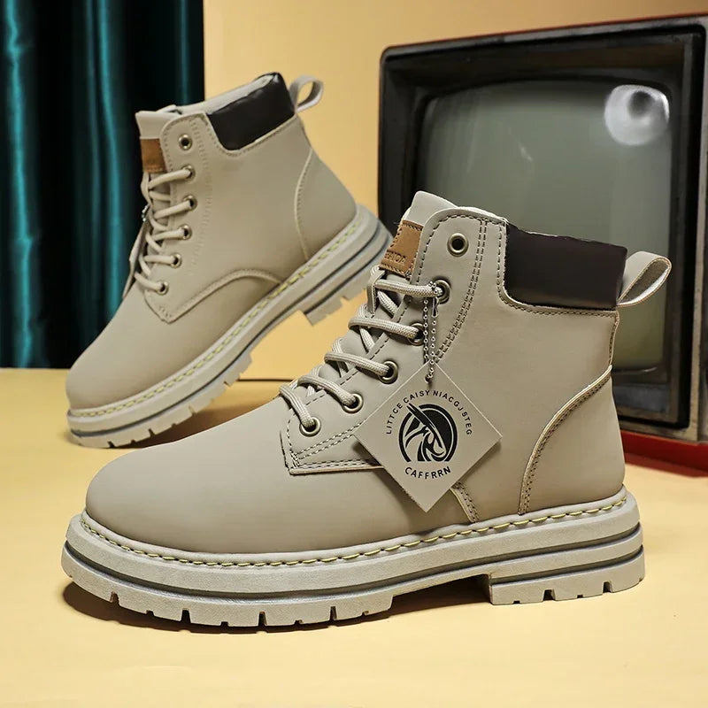 Barry | Comfortable Wide-fit Lace-Up Casual Boots for All-Day Wear