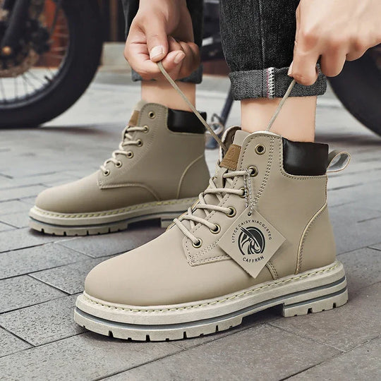 Barry | Comfortable Wide-fit Lace-Up Casual Boots for All-Day Wear