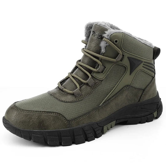 Allen | Comfortable Wide Winter Leather Boots for Men