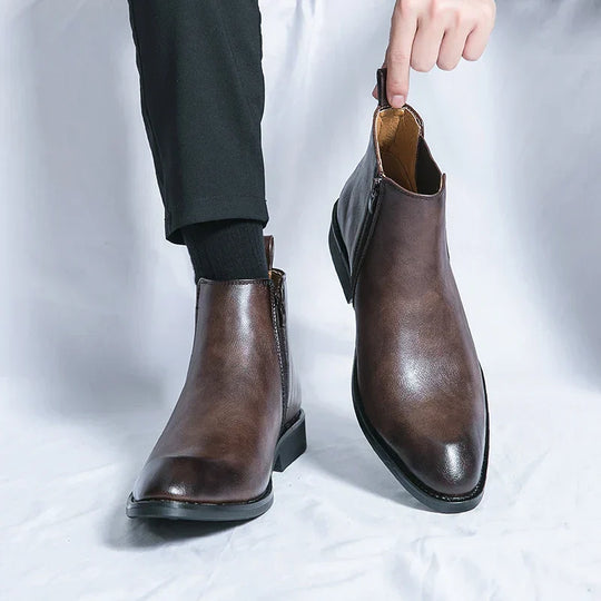Torin | Stylish Zipped Leather Chelsea Boots for Men
