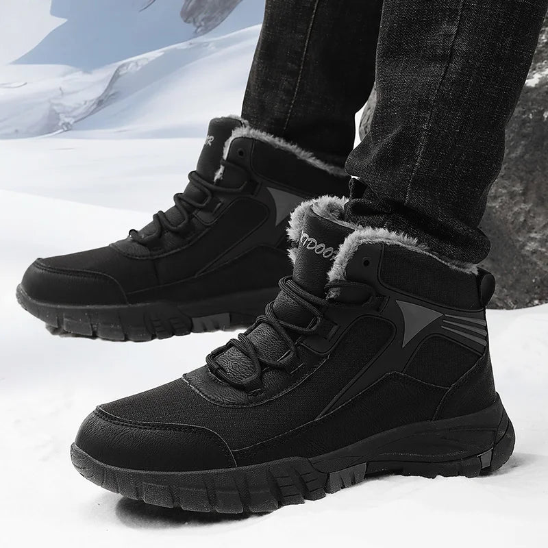 Allen | Comfortable Wide Winter Leather Boots for Men