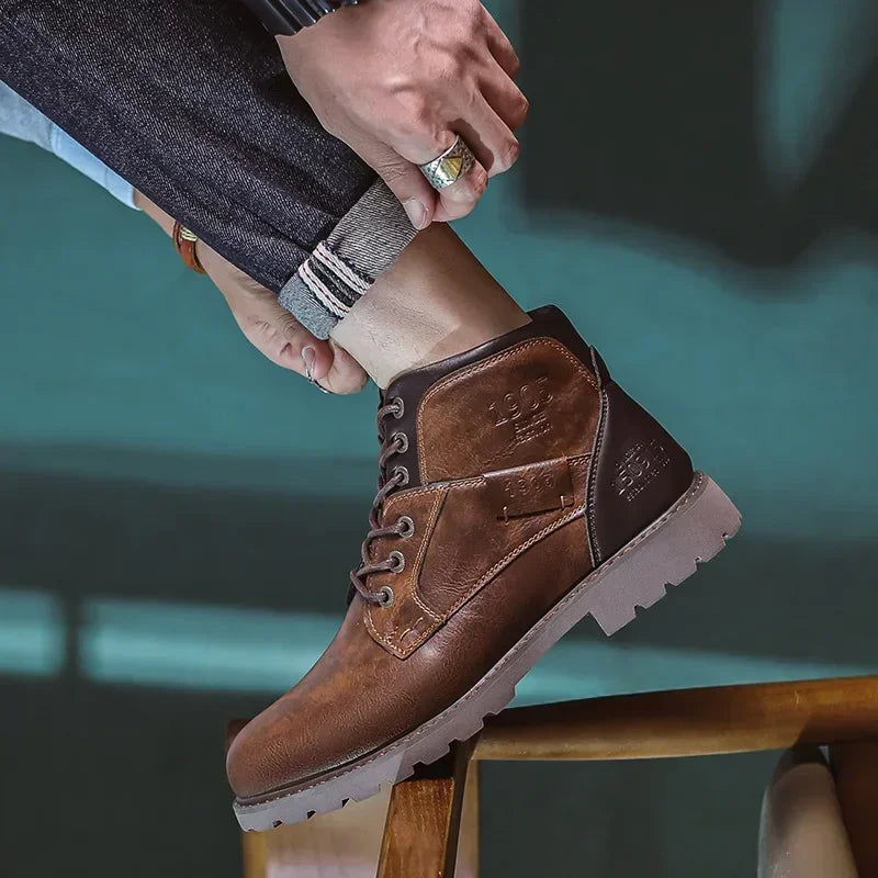 Parker | Stylish Men's Leather Boots for Everyday Comfort