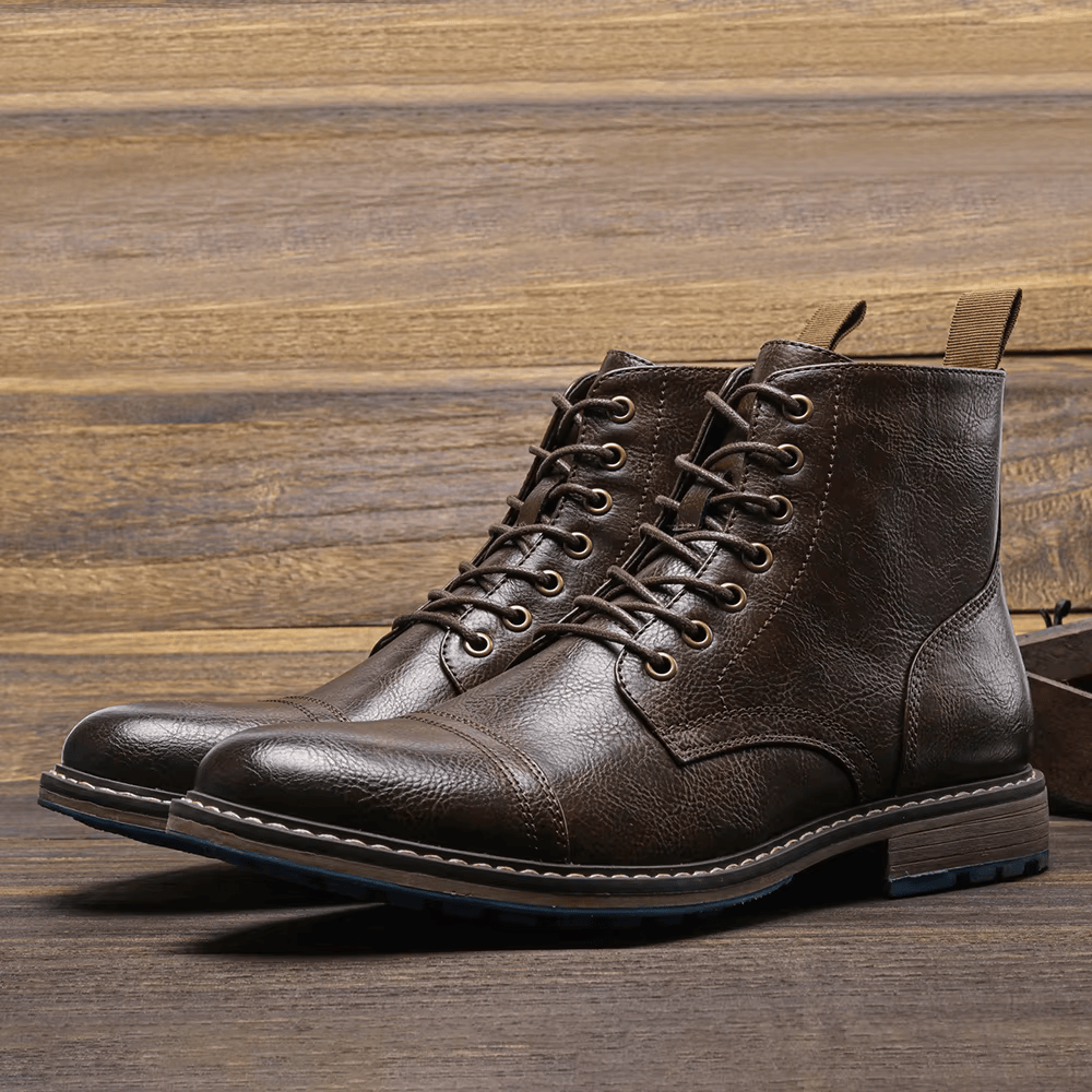 Conor | Stylish Leather Ankle Boots for Comfort and Durability