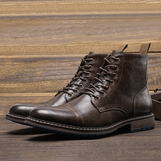 Conor | Stylish Leather Ankle Boots for Comfort and Durability