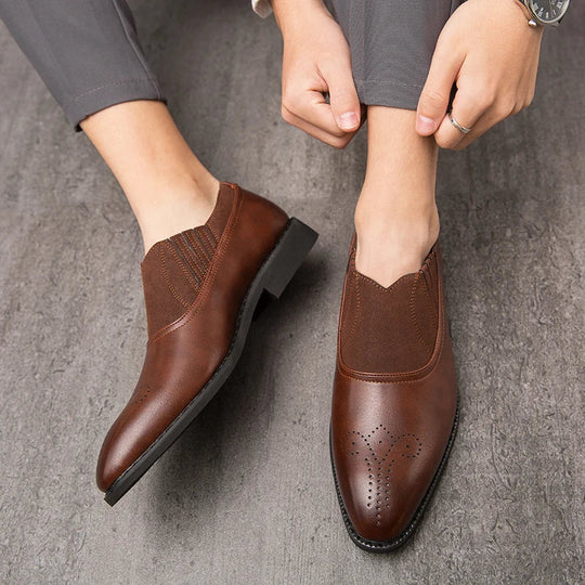 Danton | Klassische Echtleder Slipper für zeitlosen Stil