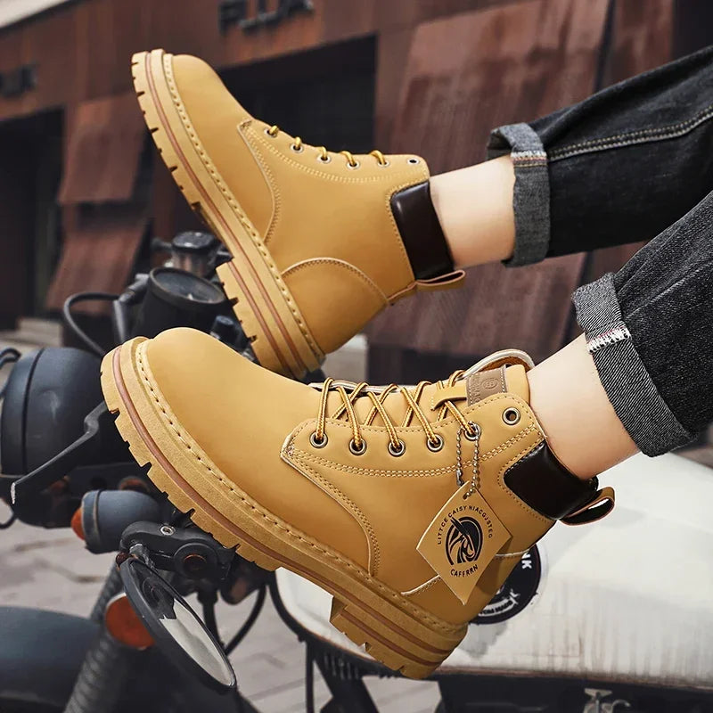 Barry | Comfortable Wide-fit Lace-Up Casual Boots for All-Day Wear