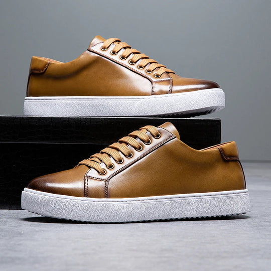 Clint | Stylische Herren-Leder-Sneaker für Komfort und Langlebigkeit