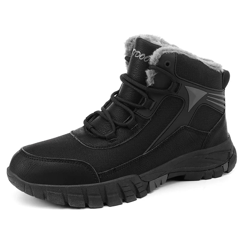 Allen | Comfortable Wide Winter Leather Boots for Men