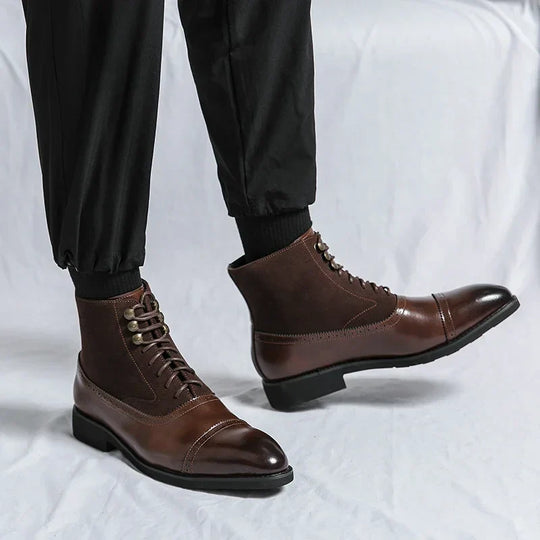 Chad | Timeless Leather Boots with Durable Lace Design