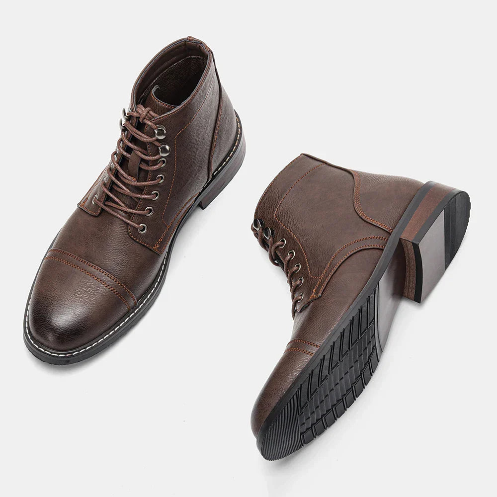 Keith | Classic Cap-Toe Derby Boots for Timeless Style