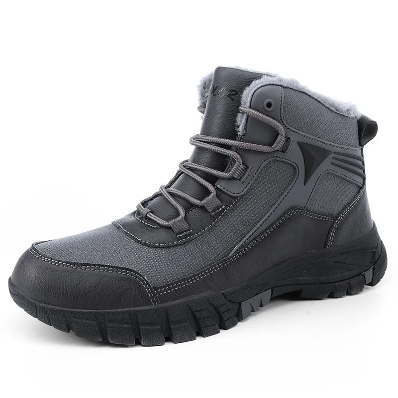 Allen | Comfortable Wide Winter Leather Boots for Men