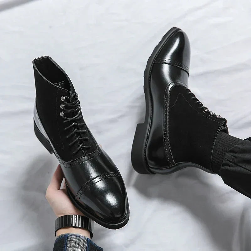 Chad | Timeless Leather Boots with Durable Lace Design