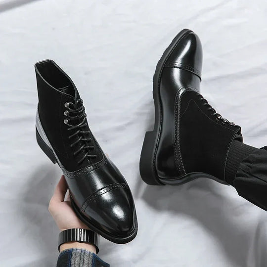Chad | Timeless Leather Boots with Durable Lace Design