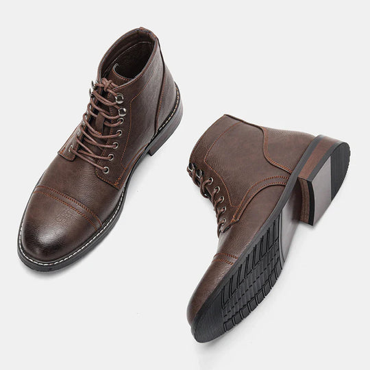 Keith | Classic Cap-Toe Derby Boots for Timeless Style
