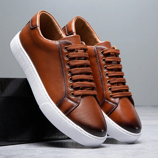 Clint | Stylische Herren-Leder-Sneaker für Komfort und Langlebigkeit