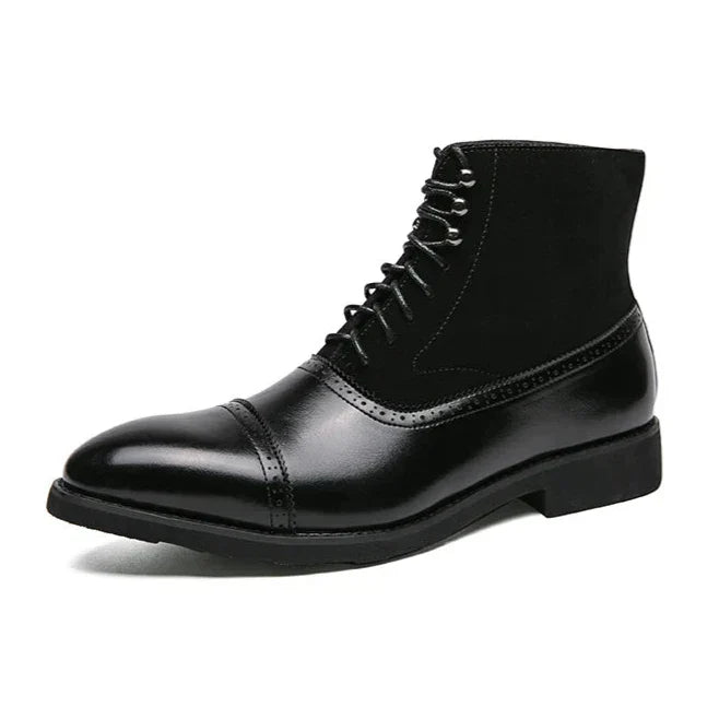 Chad | Timeless Leather Boots with Durable Lace Design