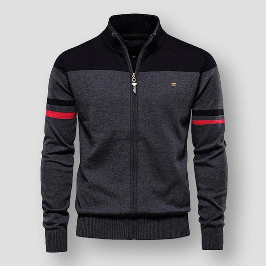 Bobby | Stylische Retro gestreifte Bomberjacke für Männer