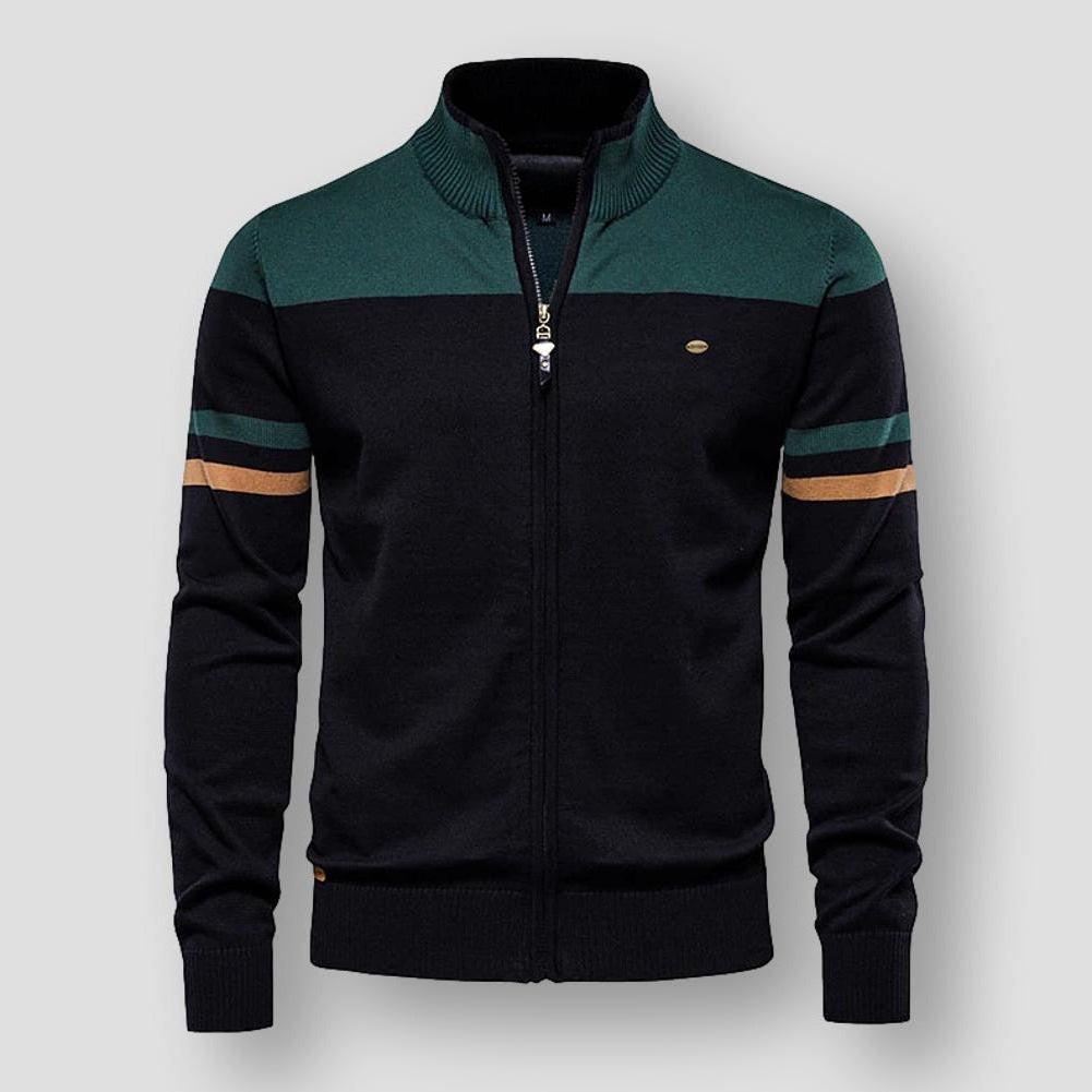Bobby | Stylische Retro gestreifte Bomberjacke für Männer