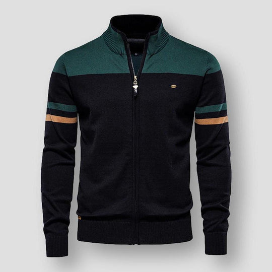 Bobby | Stylische Retro gestreifte Bomberjacke für Männer