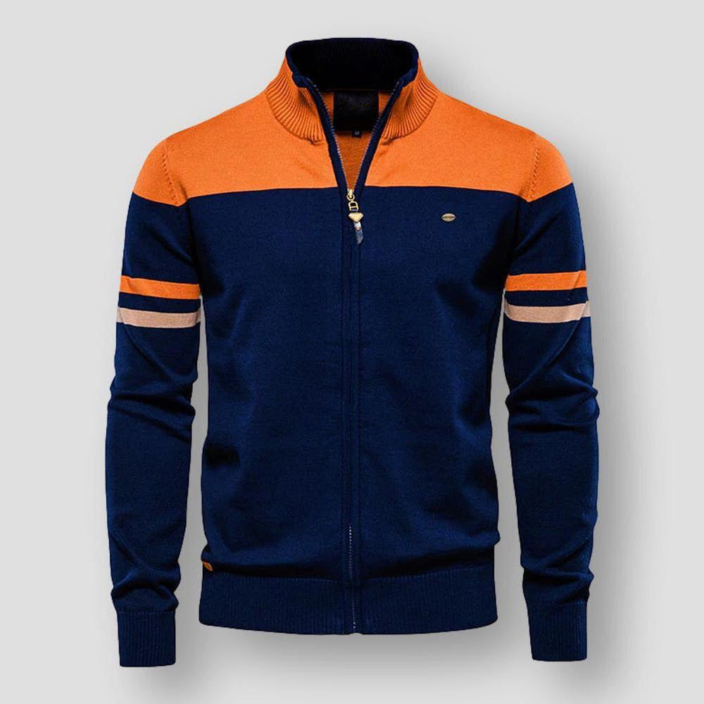 Bobby | Stylische Retro gestreifte Bomberjacke für Männer