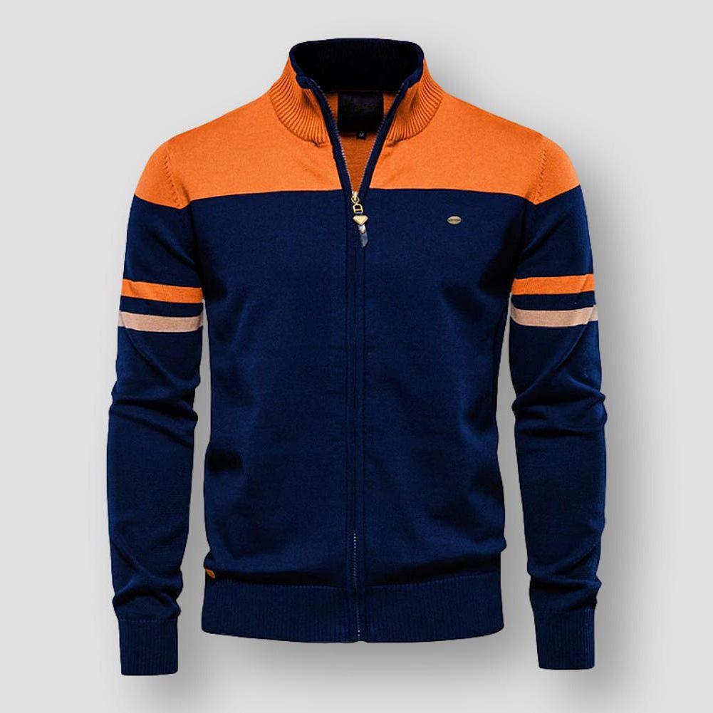 Bobby | Stylische Retro gestreifte Bomberjacke für Männer