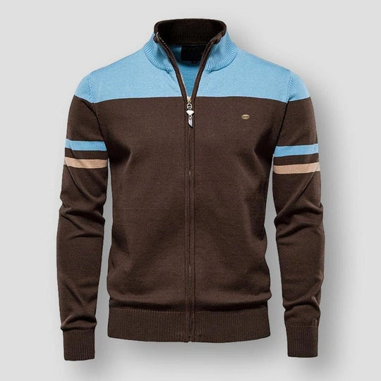 Bobby | Stylische Retro gestreifte Bomberjacke für Männer