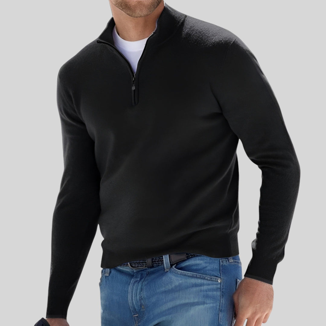 Ollie | Premium Men's Half-Zip Sweater for Comfort and Style
