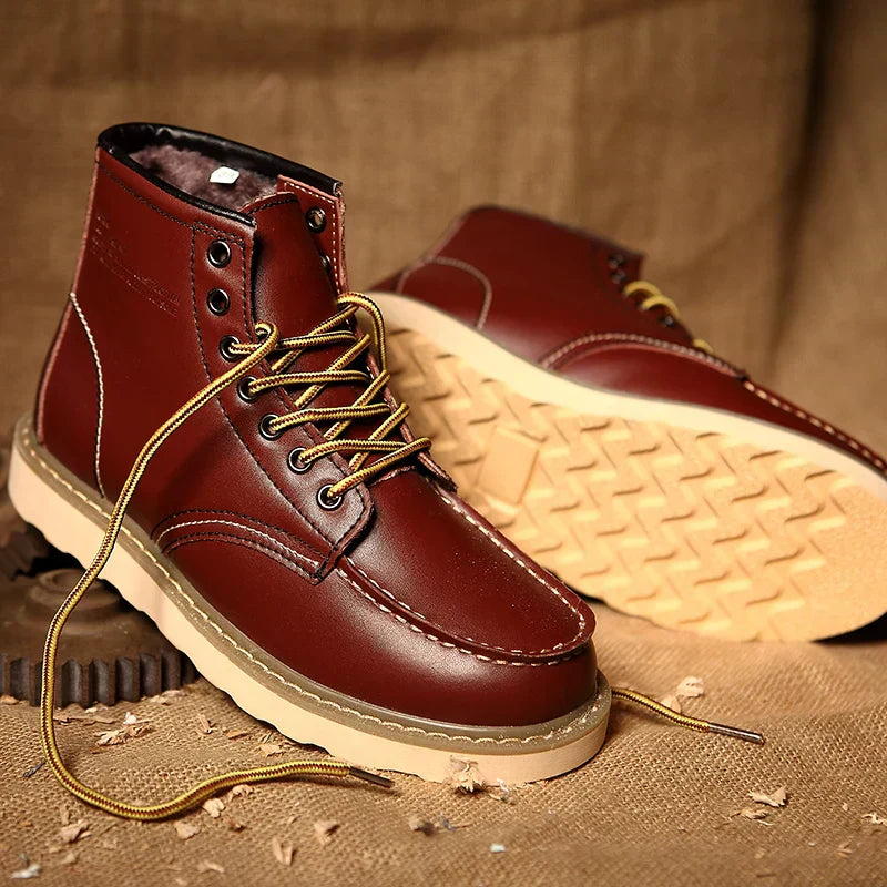 Dustin | Stilvolle isolierte Lederstiefel für Winterkomfort