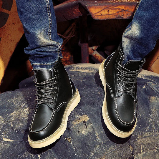 Dustin | Stilvolle isolierte Lederstiefel für Winterkomfort
