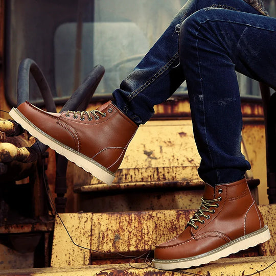 Dustin | Stilvolle isolierte Lederstiefel für Winterkomfort