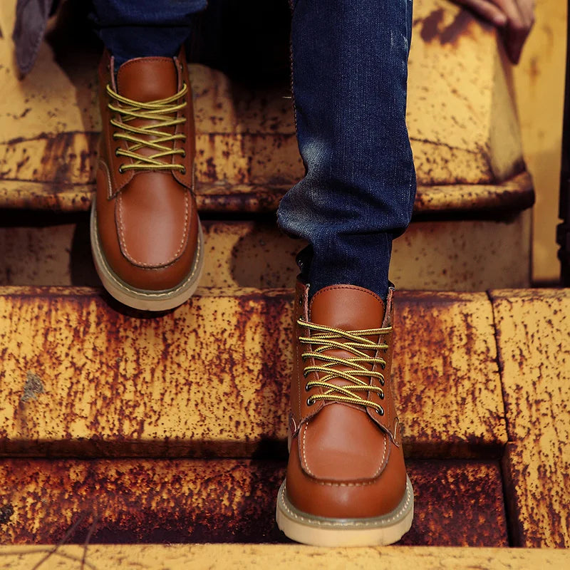 Dustin | Stilvolle isolierte Lederstiefel für Winterkomfort
