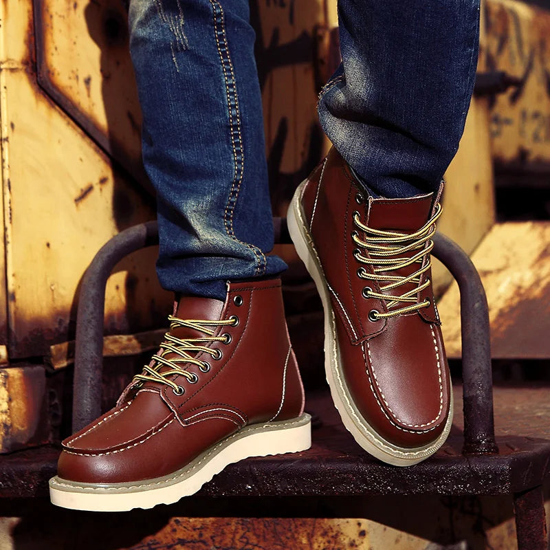 Dustin | Stilvolle isolierte Lederstiefel für Winterkomfort