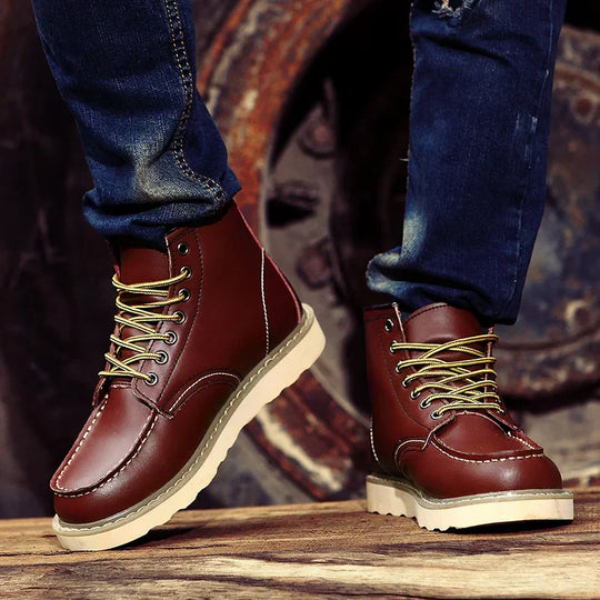 Dustin | Stilvolle isolierte Lederstiefel für Winterkomfort