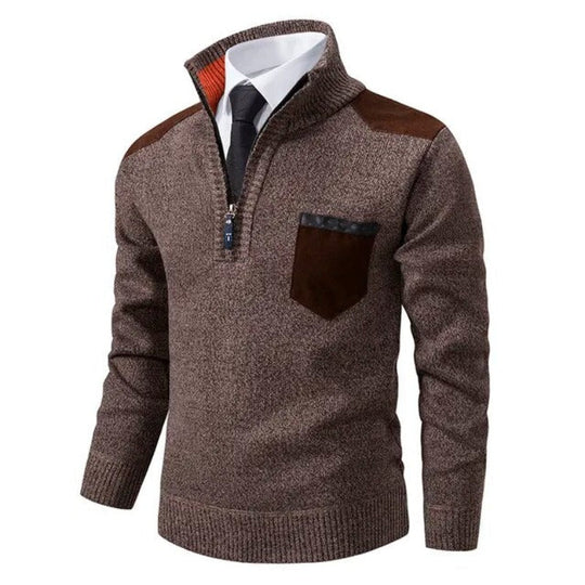 Tito - Men's Cashmere Sweater with Collar and Pocket, Comfortable and Stylish 2