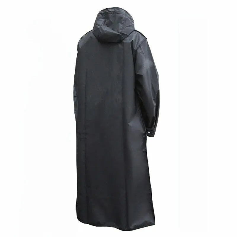 Toby - Men's Waterproof Hooded Coat Long Black EVA, Casual 3