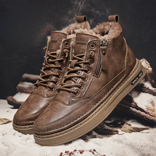Bryson | Comfortable Wide-fit Leather Boots for Winter