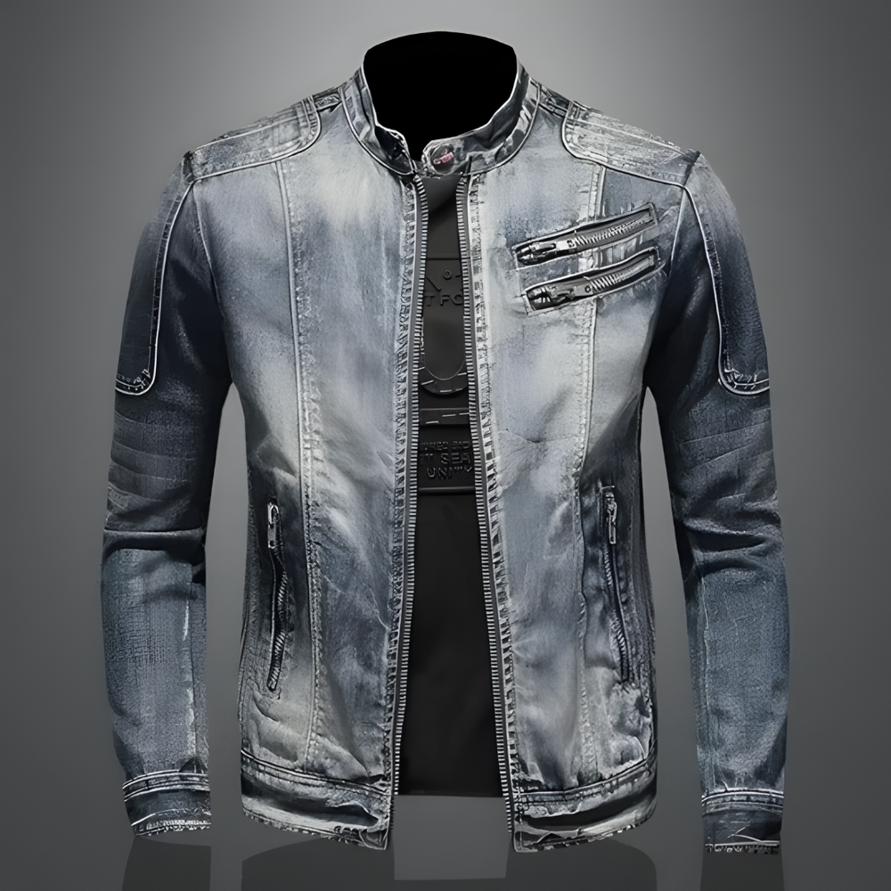 Vince - Men's Vintage Denim Jacket Classic Style Comfortable Fit 1